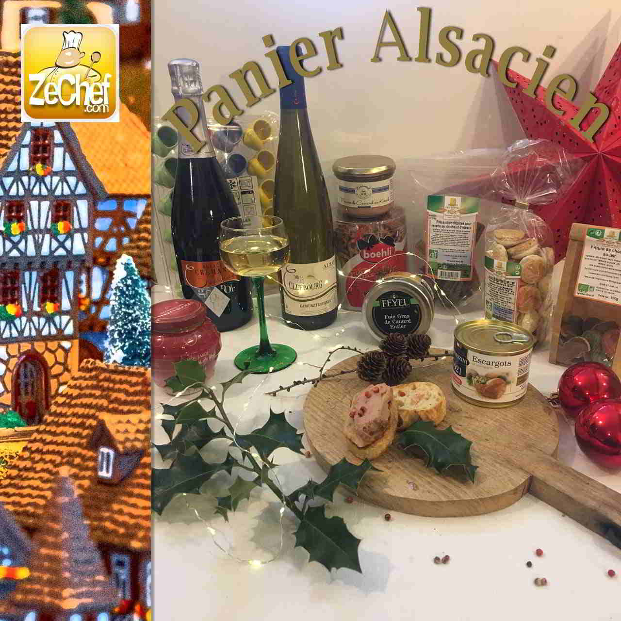 Spécial Noël - Panier Alsacien - Produits du terroir d'Alsace - Zechef la  boutique